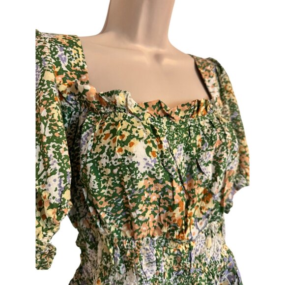 Cynthia Rowley Size Small Crop Top Balloon Puff Short Sleeve NWT - Picture 4 of 8